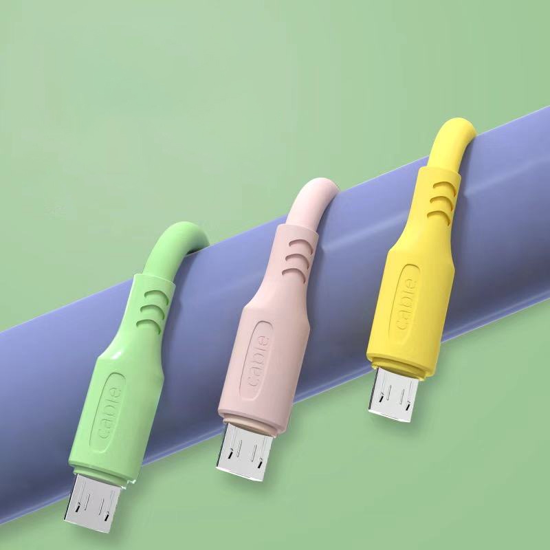 Kabel Data Micro Usb Macaron Suport Fast Charging Fleksible Cable