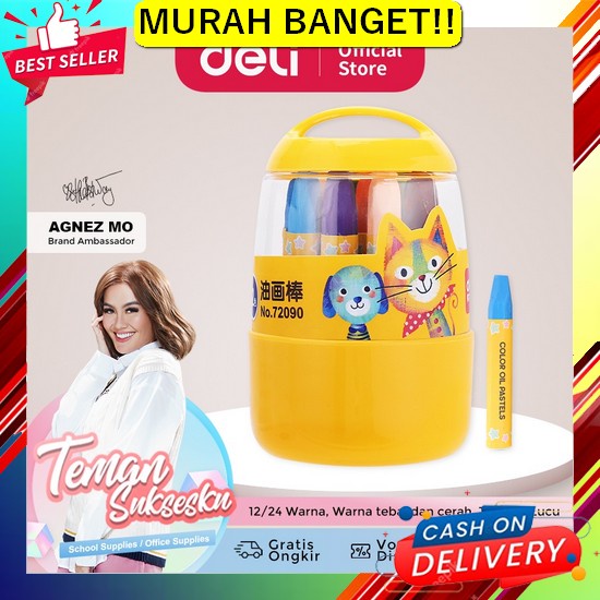 

Crayon Anak Lengkap 208Pcs Set Alat Menggambar Melukis Anak-Anak Crayo Deli 12/24 Warna Oil Pastel Desain Barrel, Mudah Untuk Diambil Dan Ditempatkan 72090 72092