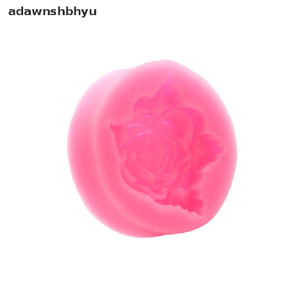 Adawnshbhyu Bloom Rose Silikon Kue 3D Bunga Fondant Cetakan Cupcake Permen Cokelat Decor ID