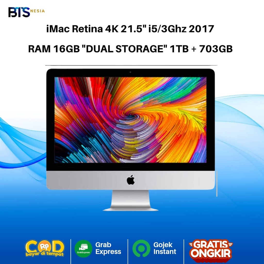 [SECOND] iMac Retina 4K 21.5" 2017 i5 3Ghz Ram 16GB SSD 1TB