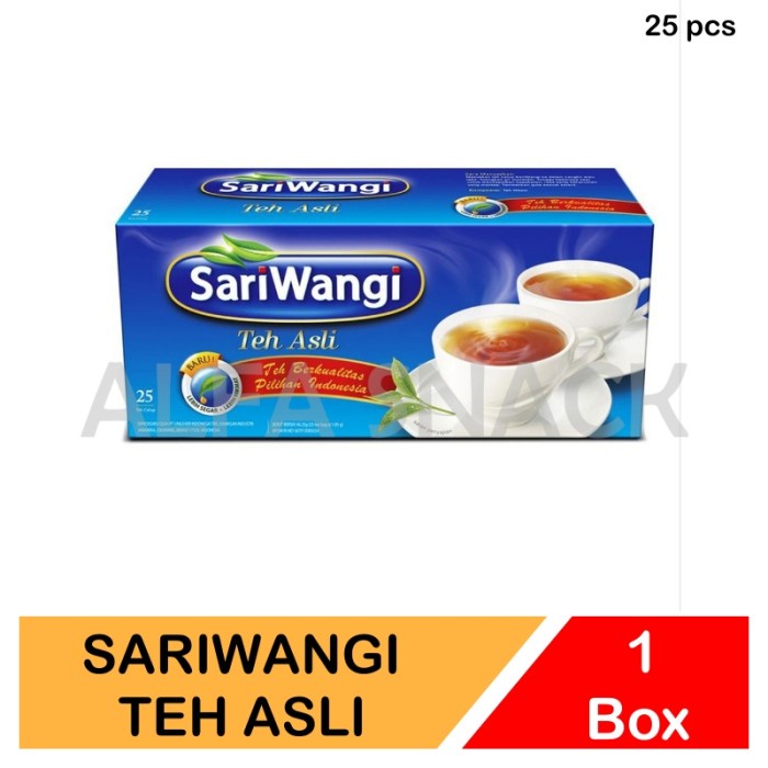 

SariWangi Teh Celup Hitam Asli Kemasan Box (25 Pcs)