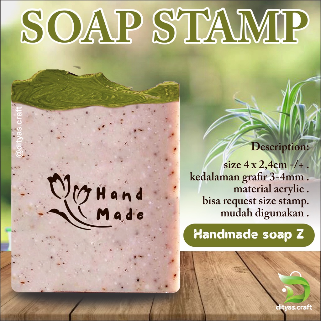 

soap stamp / stempel sabun / handmade soap code Z