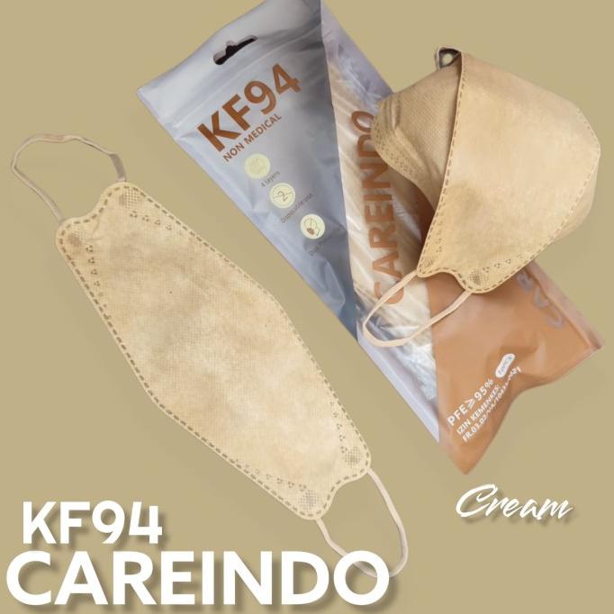 CREAM - CAREINDO KF94 MASKER KF94 CAREINDO KOREA KF94 4PLY t-bellasleepwears Buru Order