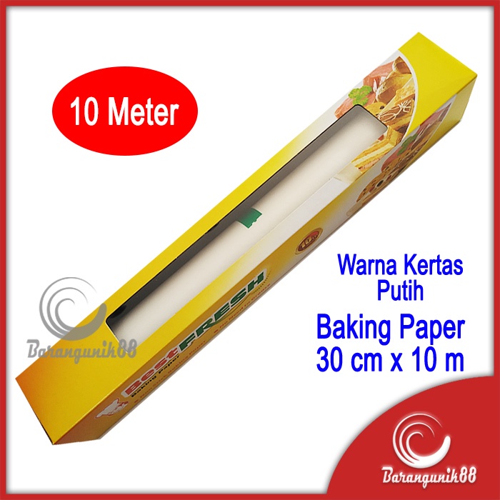 Baking Paper / Kertas Roti merk Best FRESH ukuran 30 Cm x 10 meter &amp; 5 meter