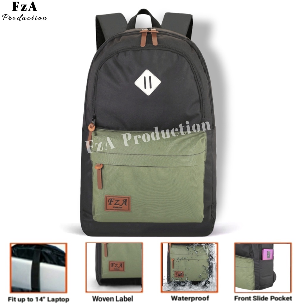 FzA Official - Tas Ransel Gendong Laptop Distro Sekolah Kuliah Pria Wanita Backpack Murah Original Tas Punggung Laptop