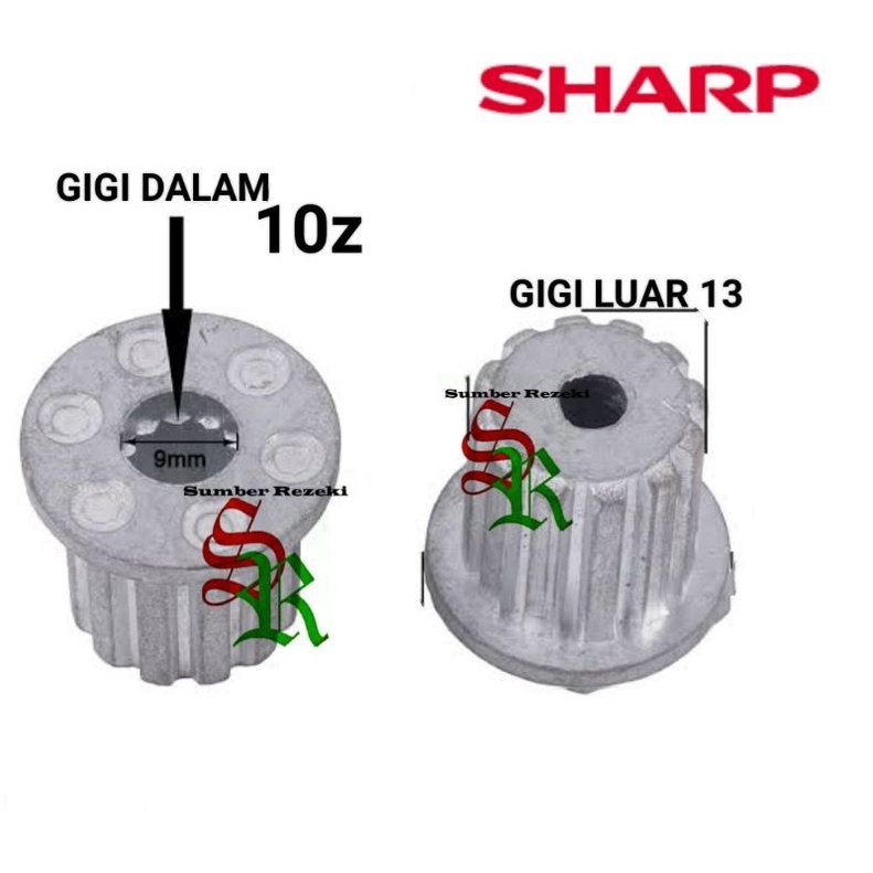 Inti Pulsator Mesin Cuci Sharp Gigi 10