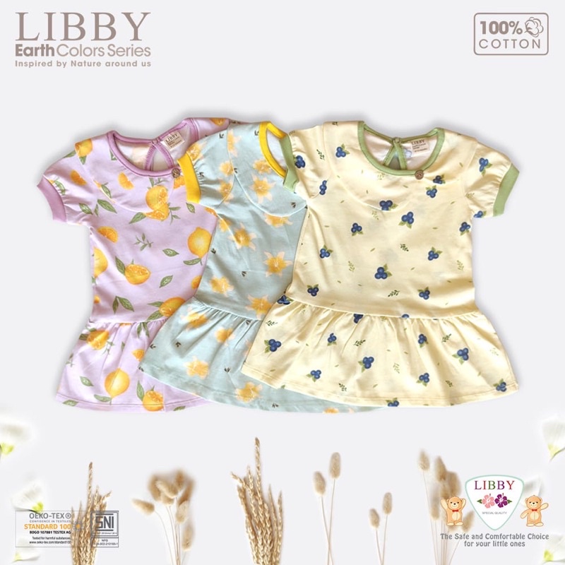 LIBBY ANNA DRESS dan LILY DRESS / dress cotton anak perempuan dlusia 6bulan - 6tahun