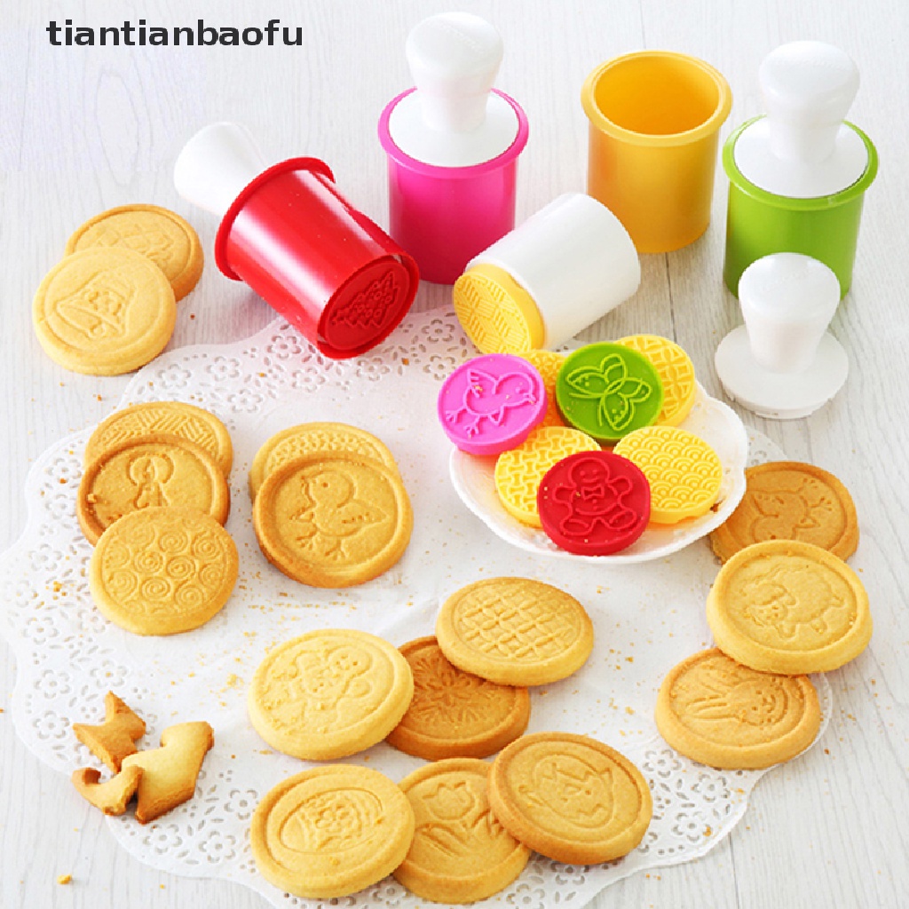 6 Pcs / Set Cetakan Pemotong Kue Fondant Desain Kartun Untuk Dekorasi