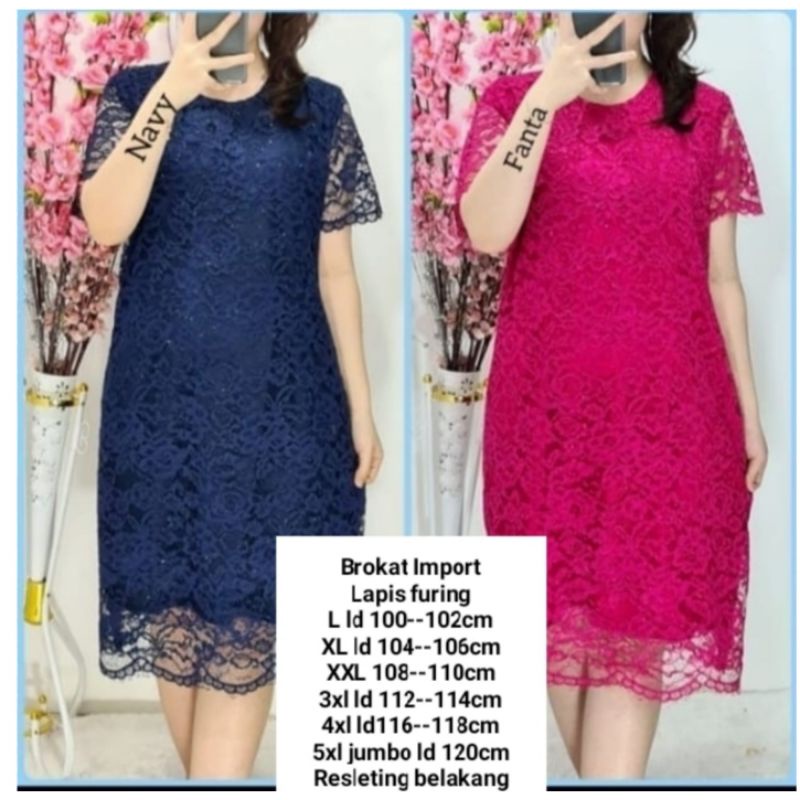 dress brokat juwita xxL 3xL