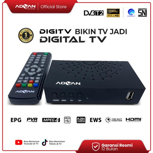 ADVANCE DIGITV SET TOP BOX FULL HD 1080p GARANSI RESMI