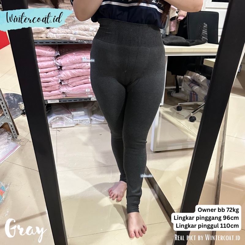 Legging winter big size wanita celana musim dingin 500 700 gram plus jumbo import hangat clarissa