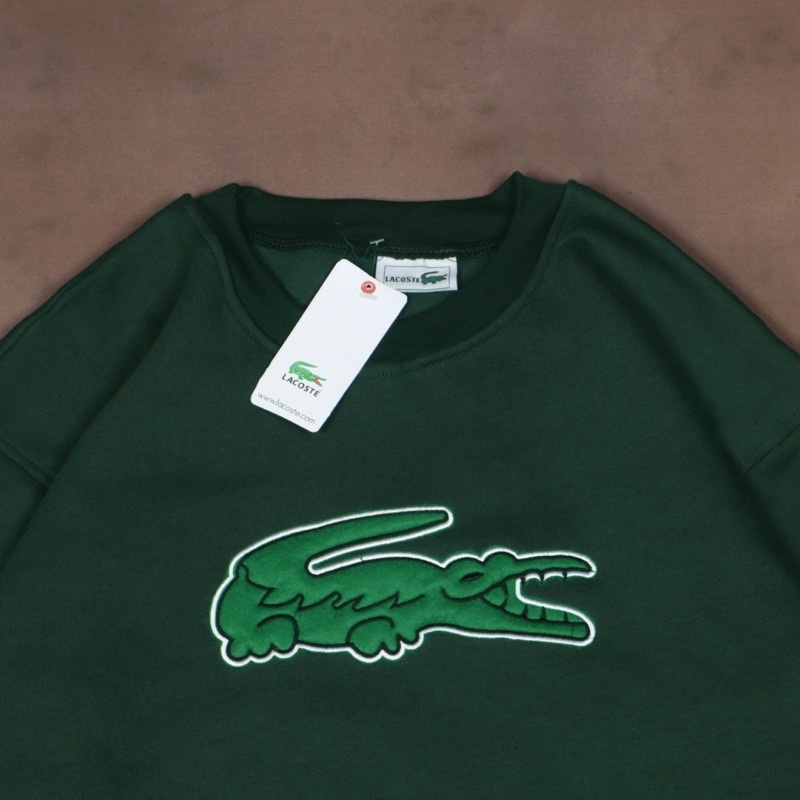 Crewneck Lacoste Logo Bordir Fulltag