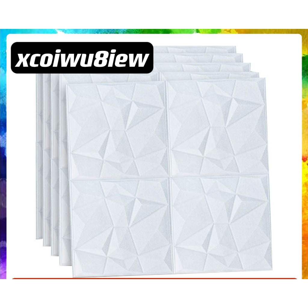 Wallpaper Dinding 3D Timbul 70x70 6mm Hiasan Terbaru 2022 Foam Dimensi Timbul Mewah Stiker Dinding W