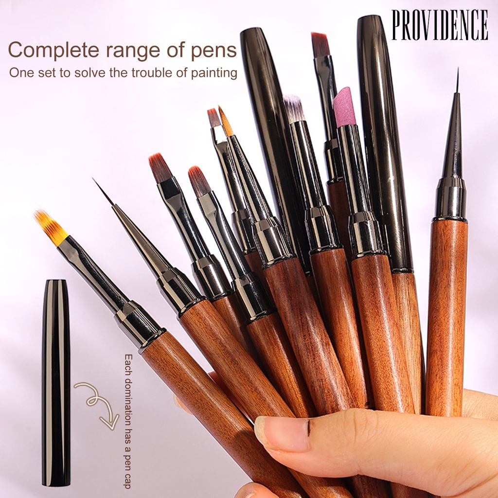 Providence Nail Art Pen Cendana Gagang Gradasi Efek Mekar Kuku UV Gel Liner Brush Drawing Pen Untuk Manicure Store