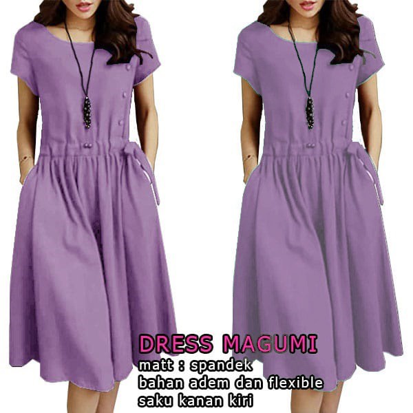 PIK - Dress Magumi L, XL, XXL, 3XL / Pakaian Wanita/ Fashion Wanita/ Dress Wanita Jumbo
