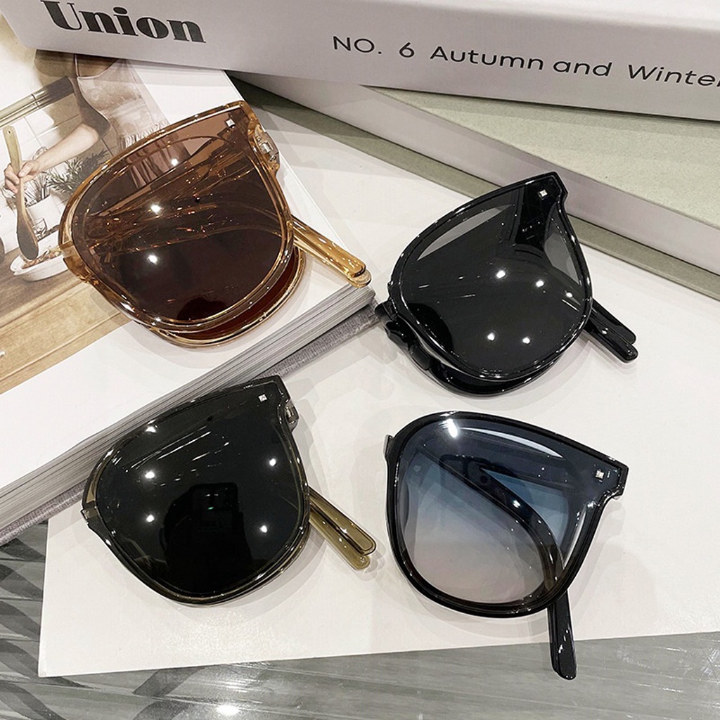 INFY - Kacamata Hitam Terbaru bisa di LIPAT Sunglasses Anti-UV Kacamata Fashion Korea G028