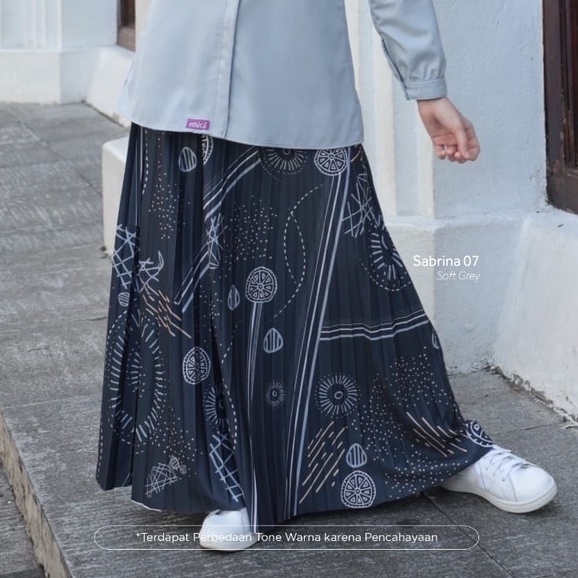 ROK WANITA ETHICA TERBARU SABRINA 07 SOFT GREY / BAWAHAN ROK PANJANG ETHICA / ROK BAHAN KNITTING STR
