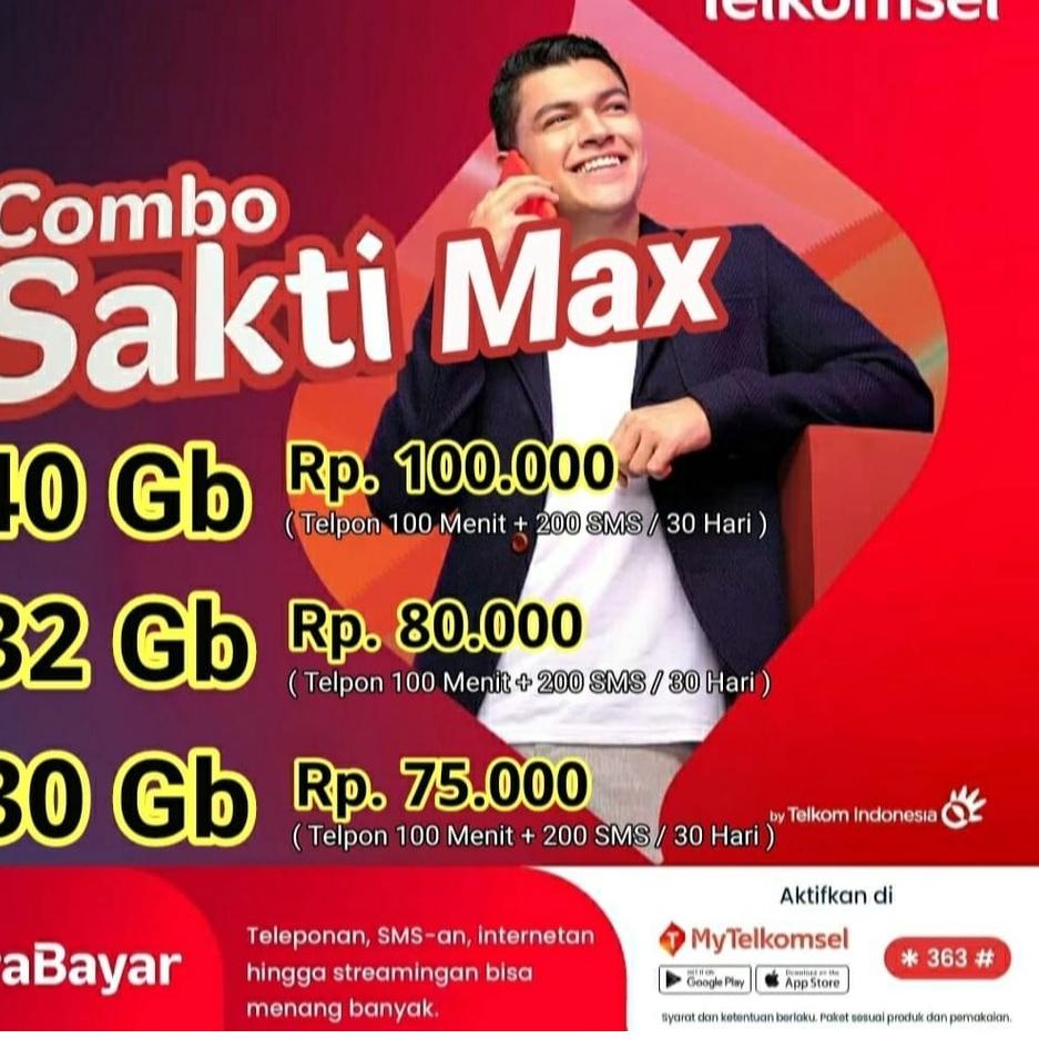 ➭ (GROSIR)KARTU TELKOMSEL COMBO SAKTI 43/35/32GB BAHAN LOOP,KARTU AS,SIMPATI ㅮ