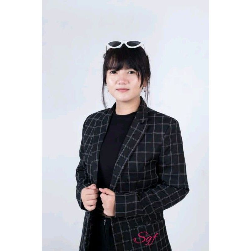 Nabila Blazer//Nabila Auter//Blazer Kotak2 Tartan Wanita