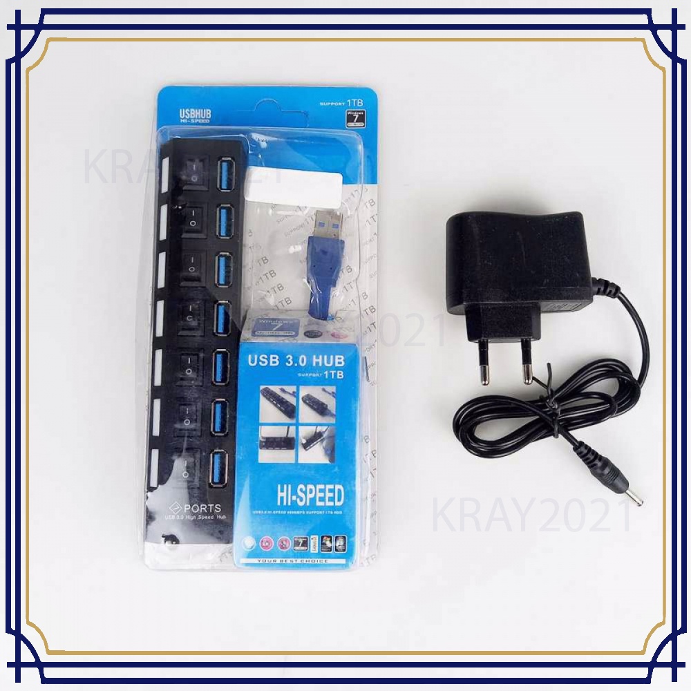 USB Hub 7 Port USB 3.0 High Speed Extender -HB131