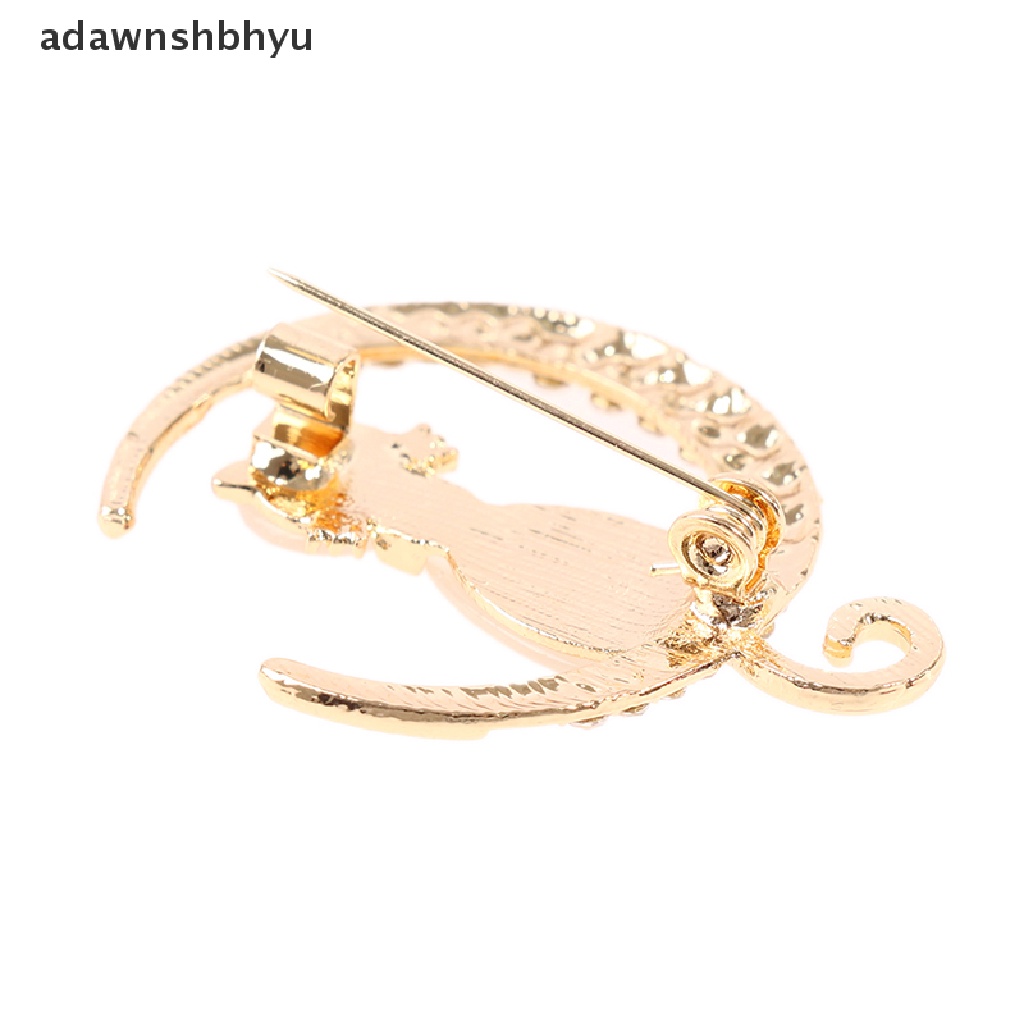 Adawnshbhyu Bros Kucing Opal Berlian Imitasi Untuk Wanita Baroque Trendy Elegan Brooch Pin Hadiah ID