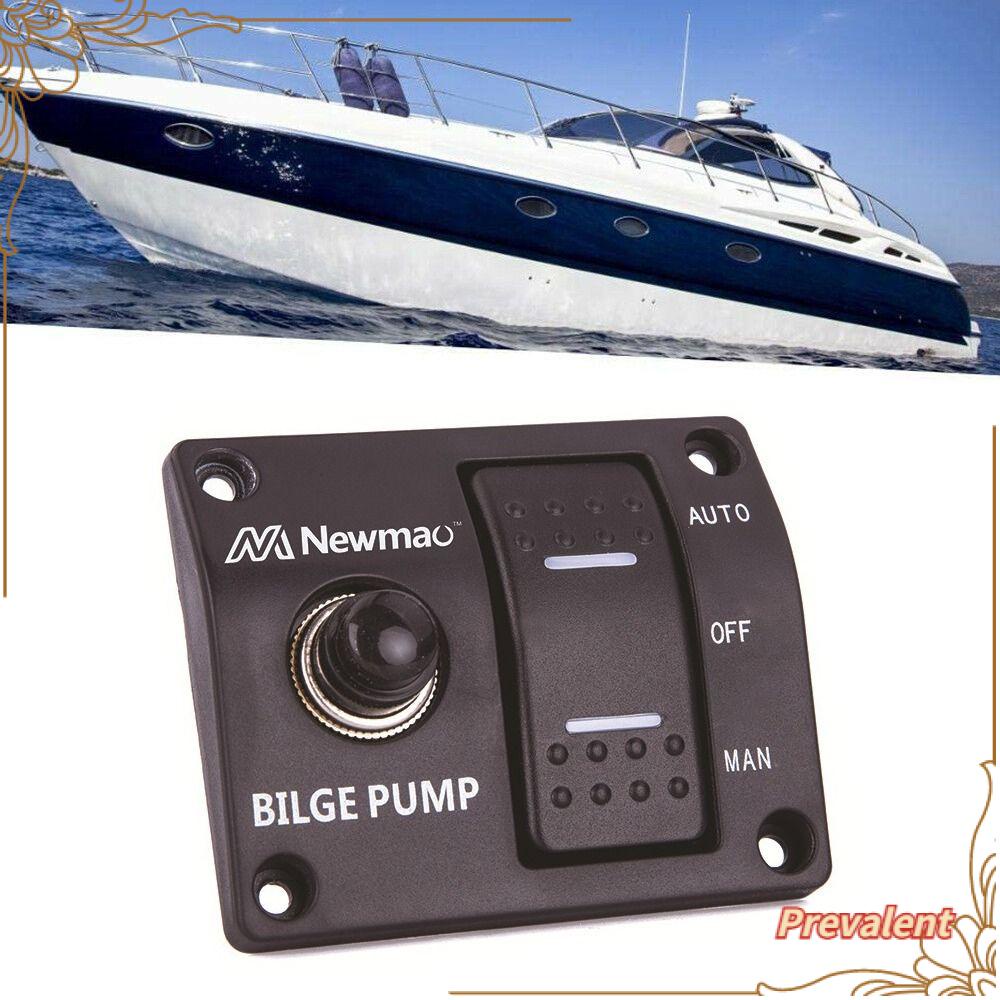Preva Bilge Saklar Pompa Aksesoris Manual Auto Off 12V/24V Boats Panel