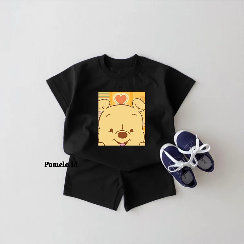 Pamelo.id Set Anak Viral / P00h Love / Fashion Anak / Stelan baju anak / Korea Style / Set Balita