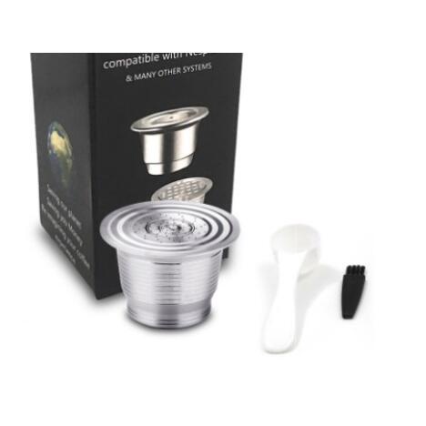 Refill Capsule Nespresso stainless kapsul pengganti Reusable capsule tamper nespresso