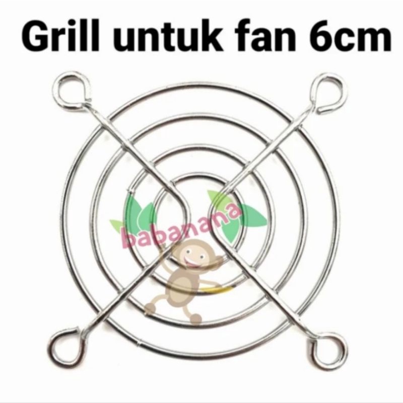 Fan Grill 6cm 60mm filter pc computer case psu cpu komputer besi