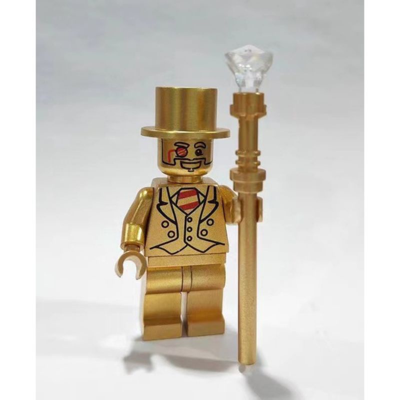 Lego Mr Gold Mainan Anak Manusia Emas Minifigure Ironman Thanos C3PO Boba Kai Hulk