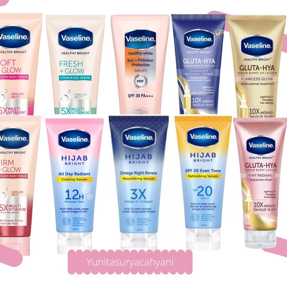 ORIGINAL% Vaseline Healthy Bright Fresh / Soft Glow / Firm glow / Hijab / Cooling / Healthy White SP