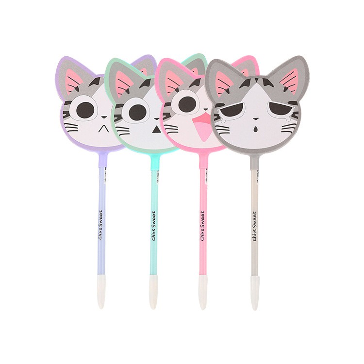 

IDgrosir 4pcs Pena Pen Pulpen Kipas Motif Kucing IDG-ST0087