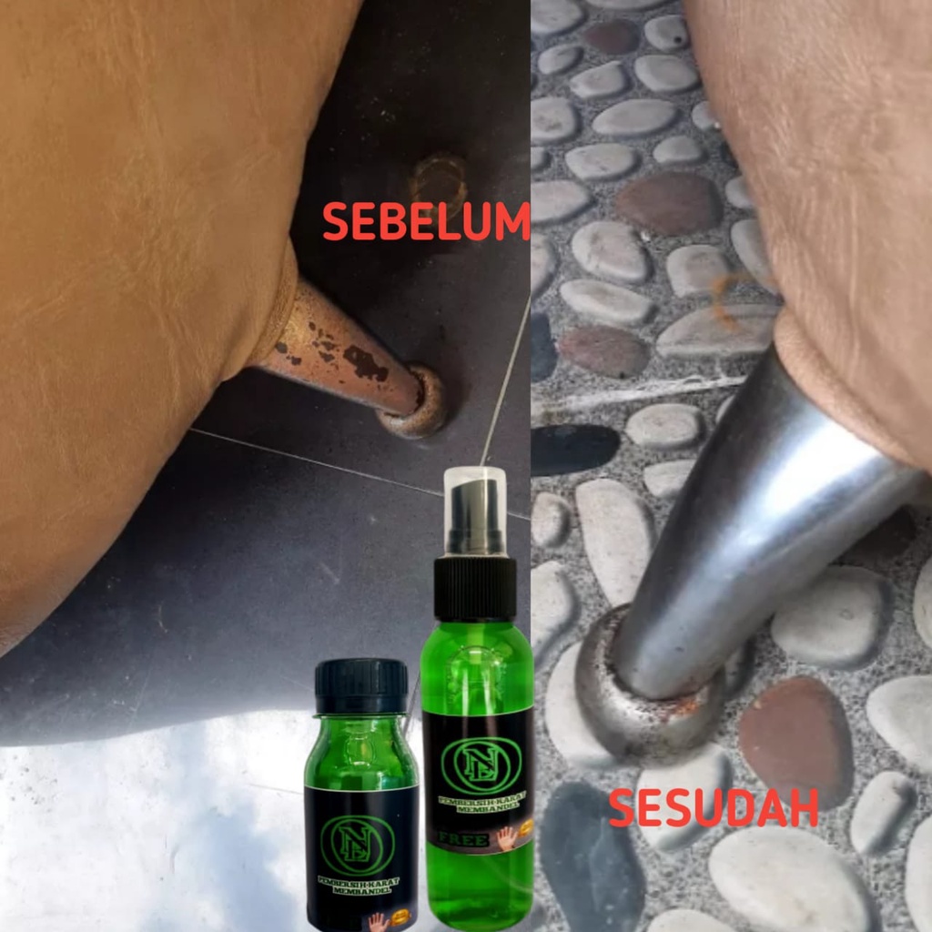 PEMBERSIH KARAT BLOK MESIN PEMBERSIH KERAK KENALPOT MOTOR 30 ML