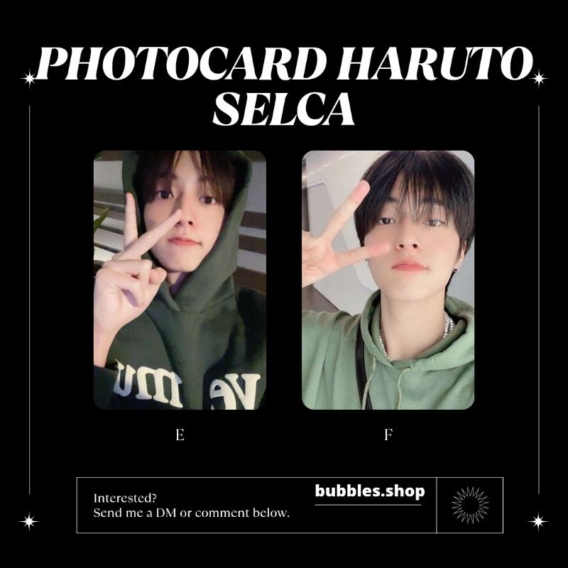 PHOTOCARD UNOFFICIAL HARUTO TREASURE SELCA