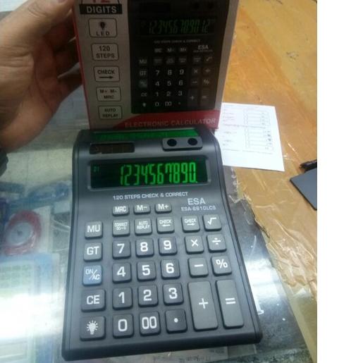 

Ready Banyak Kalkulator ESA 2 layar Lcd 8810L//Kalkulator LCD blacklight 12digit ***