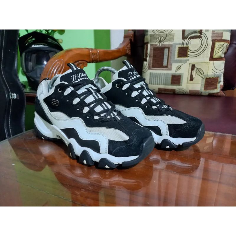 SKECHERS D'LITES 2 SEPATU SNEAKERS PRIA WANITA SEPATU CASUAL SECOND BRANDED