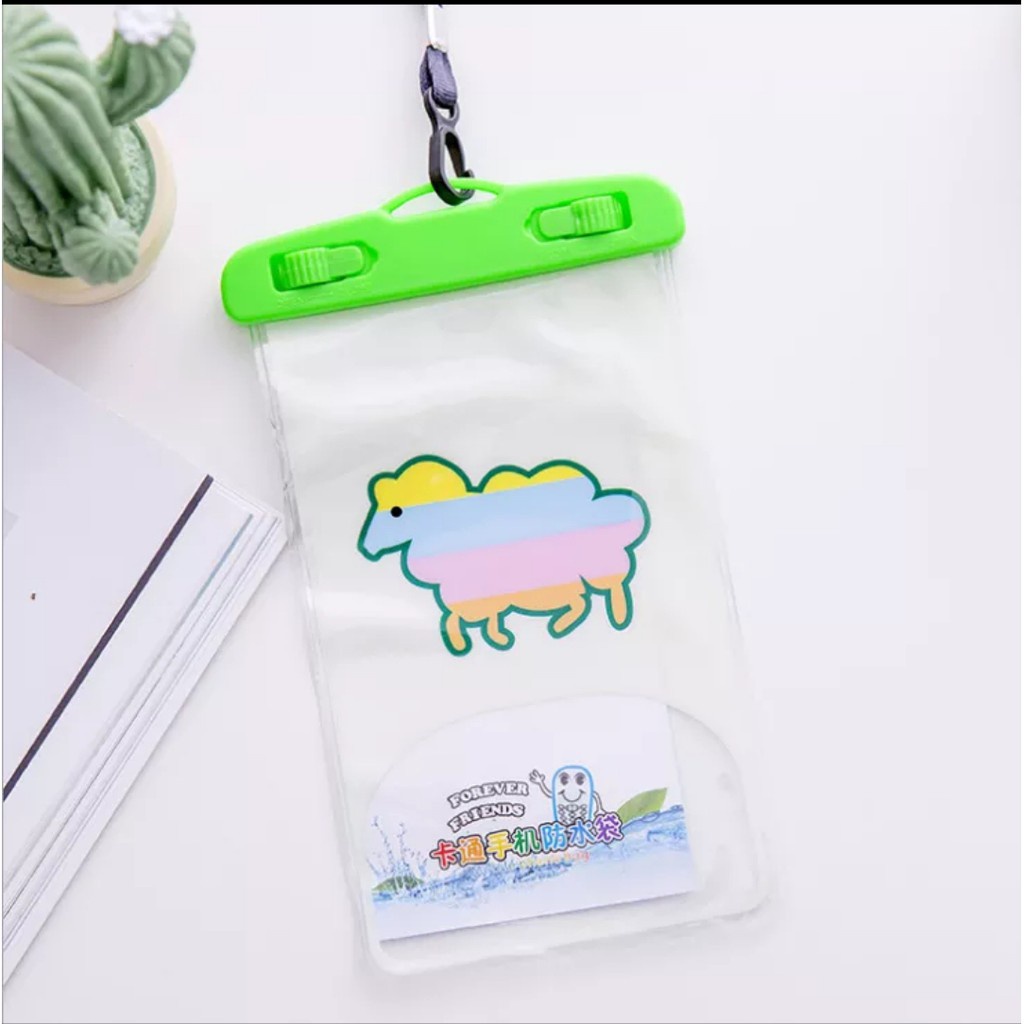 Sarung Hp waterproof handphone motif kartun