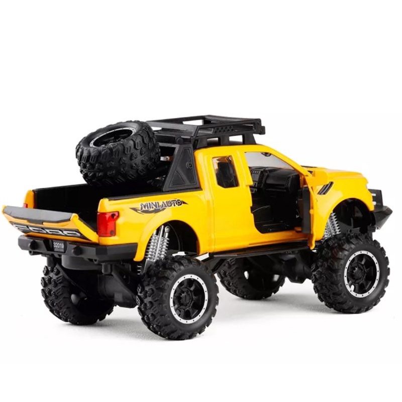 Diecast Mobil Ford Raptor F150 Miniatur Mobil Mobilan Jip Off Road Skala 1:32