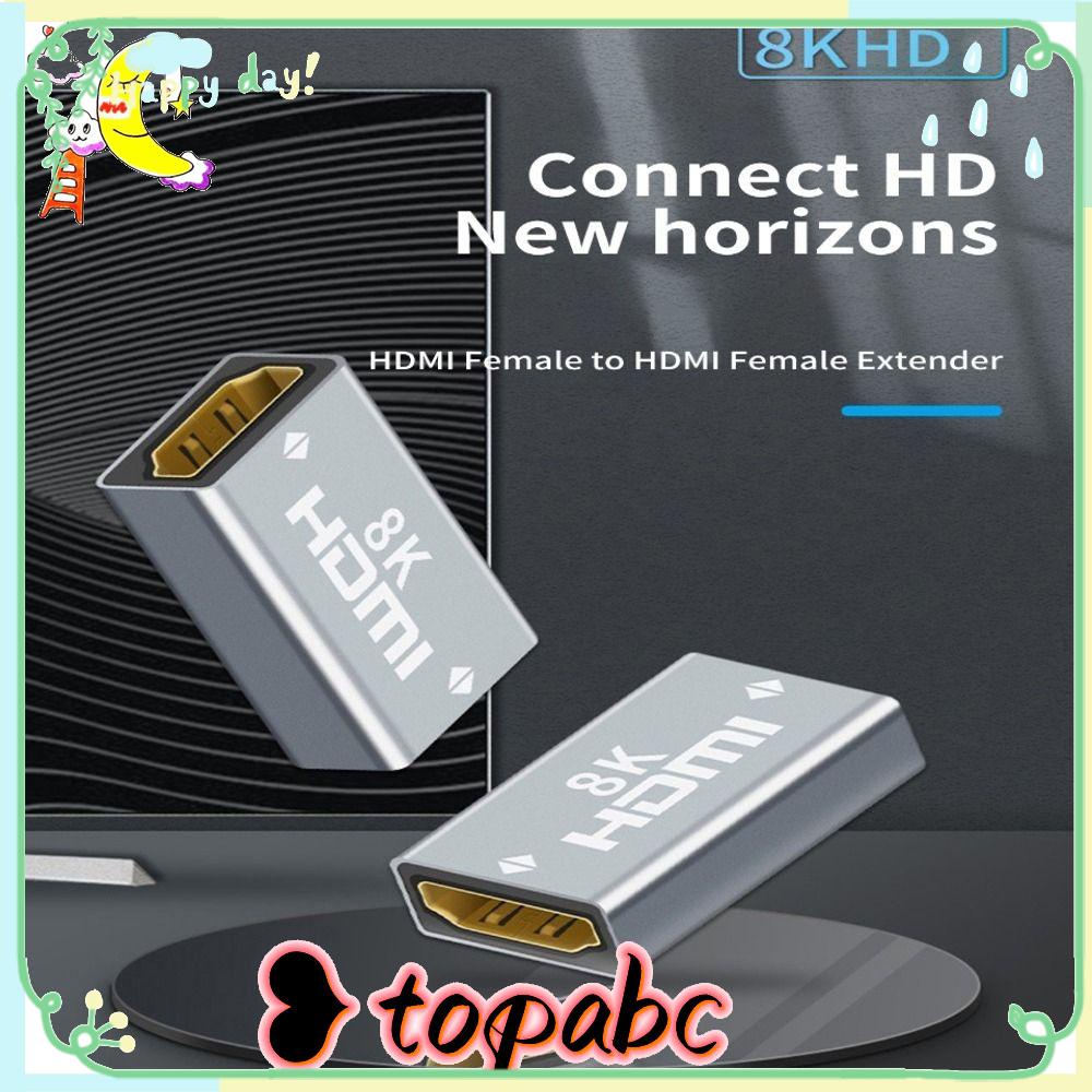 Adaptor Paduan Aluminium Laptop Proyektor HDMI Extender 4K 8K Atas