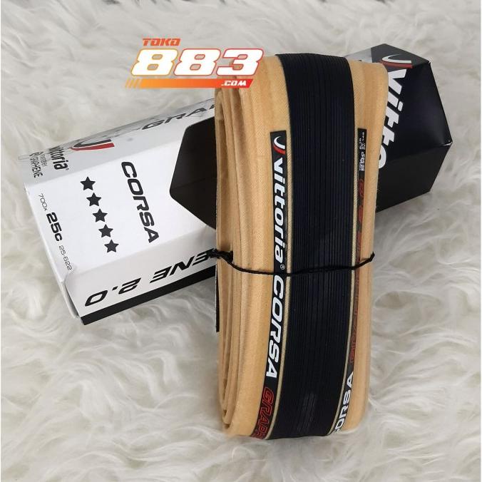 Ban Sepeda Vittoria Corsa Graphene 2.0 - Gumwall - 700X25C