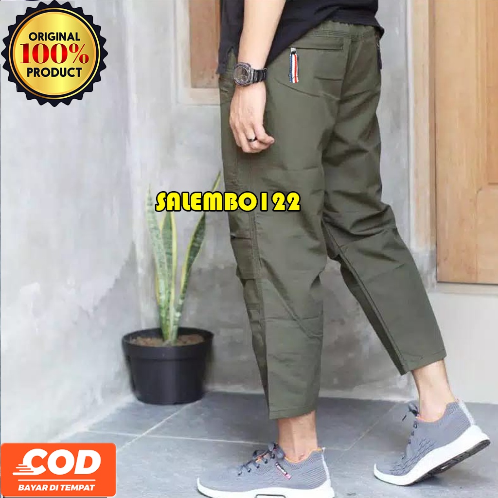 Celana Sirwal Ikhwan Muslim Pria Dewasa Syar'i Laa Isybal Ukuran S M L XL Warna Hitam Abu Olive Krem