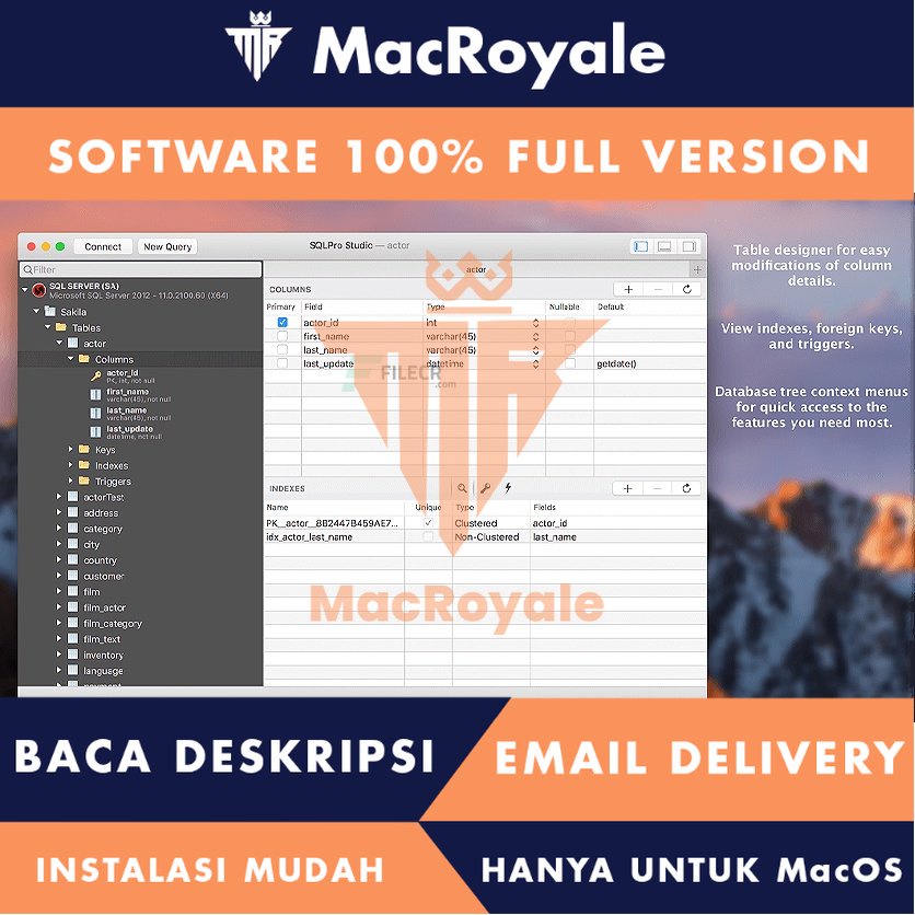 [MacOS] SQLPro Studio Full Version Lifetime Full Garansi