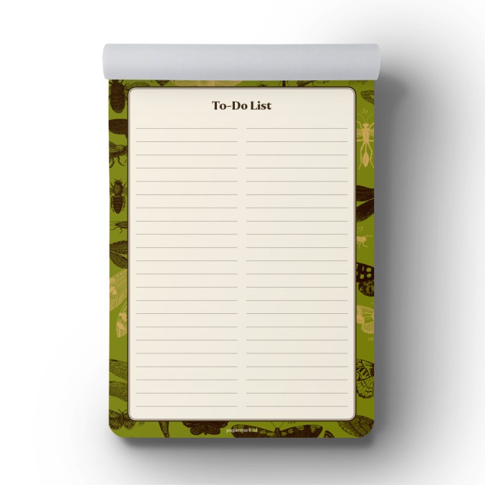 

NEW To-Do List Scientific Notepad