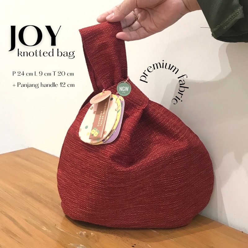 Joy Knotted Bag 24x9x20 Tas korea aesthetic hampers goodie bag souvenir