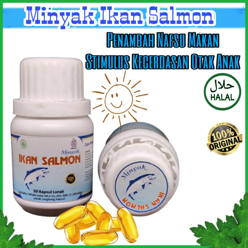 

Minyak Ikan Salmon | Omega 3 Fish Oil Stimulus Kecerdasan Otak Anak