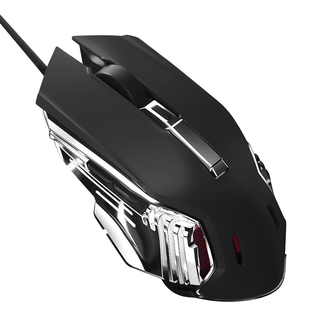 Busur GM18U Mouse Kabel Gaming Ergonomis Mouse 7warna Pernapasan Backlight Mouse Gaming 7-key 6-speed Adjustable DPI 800-1200-1600-2400-4800-6400