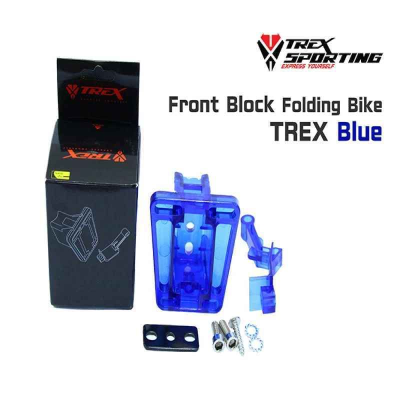 FRONT BLOCK TREX BENING TRANSPARAN ADAPTOR BRACKET TAS DEPAN SEPEDA LIPAT SELI