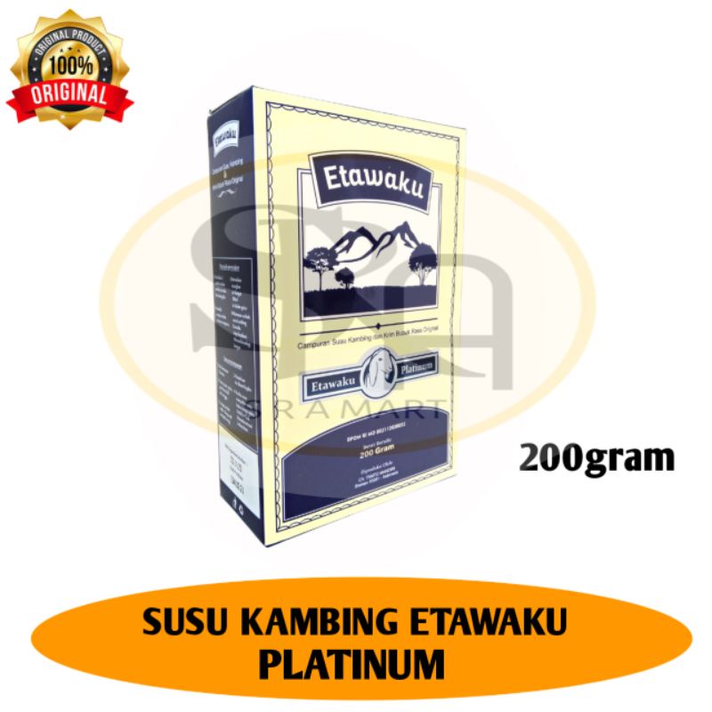 

Susu Kambing Etawa Etawaku Platinum Original untuk Tulang Sendi dan Paru-Paru Susu Kambing BPOM HALAL 200 gram