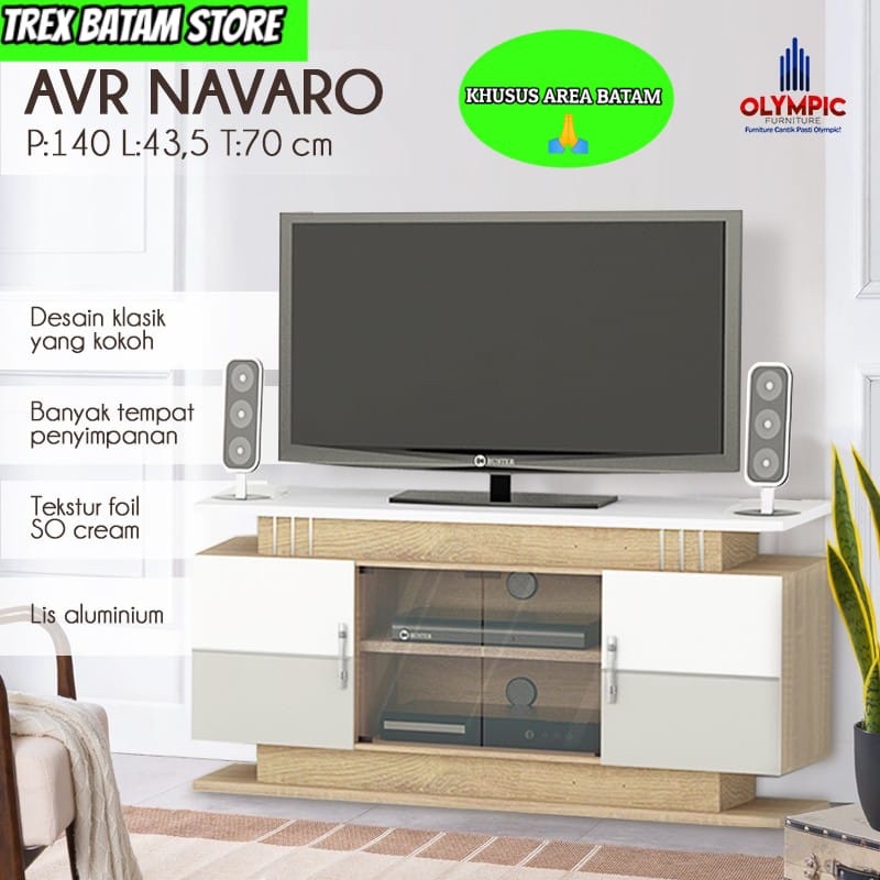 OLYMPIC AVR NAVARO RAK TV MEJA TV (BATAM)