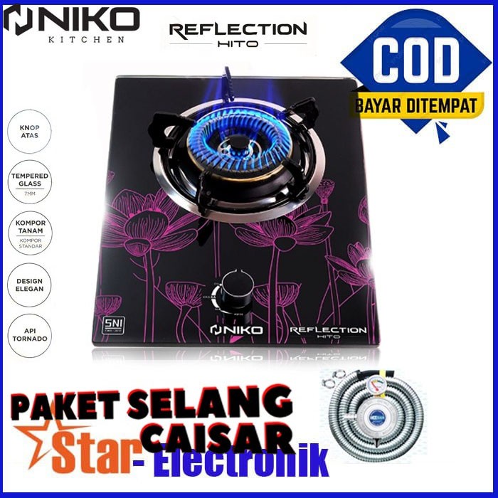 Jual Niko Kompor Gas Tanam Tungku Reflection Hito It Paket Selang Sni Shopee Indonesia